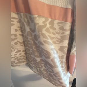 Cheetah print boutique top